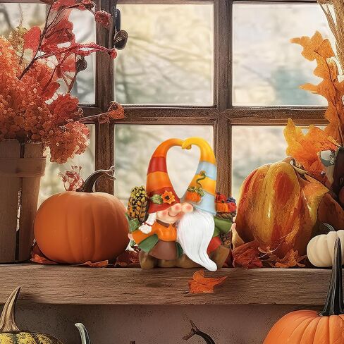 Fall Gnomes Thanksgiving Decorations, Handmade Gnomes Figurine Thanksgiving Decor Fall Gnomes Thanksgiving Gift for Home Table Ornaments Indoor in Saudi Arabia