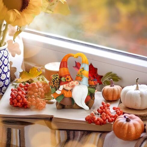 Fall Gnomes Thanksgiving Decorations, Handmade Gnomes Figurine Thanksgiving Decor Fall Gnomes Thanksgiving Gift for Home Table Ornaments Indoor in Saudi Arabia