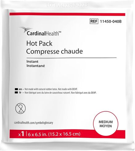 حزمة Cardinal Health™ الساخنة الفورية، متوسطة، 6 × 6.5 بوصة، علبة بها 40 قطعة in Saudi Arabia