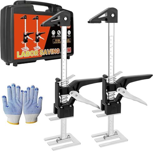 نافونا NAVONA توفير العمالة رفع الذراع 2 حزمة، 10 بوصة متعددة الوظائف جهاز رفع تعديل الارتفاع، 400 رطل رافع الأثاث لتثبيت الخزانات والأبواب والأثاث والنوافذ in Kuwait