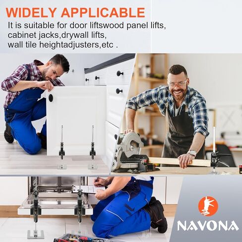 نافونا NAVONA توفير العمالة رفع الذراع 2 حزمة، 10 بوصة متعددة الوظائف جهاز رفع تعديل الارتفاع، 400 رطل رافع الأثاث لتثبيت الخزانات والأبواب والأثاث والنوافذ in Kuwait