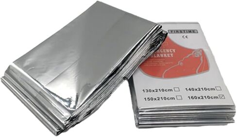 Emergency Blankets for Survival Blanket, Safe Emergency Mylar Thermal Blankets, Space Blanket Thermal Blanket Emergency Perfect for Outdoors, Hiking, Survival, Marathons or First Aid in Saudi Arabia