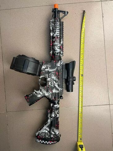 Gel Ball Blaster Automatic with 20,000 Rounds, Electric Gel Splat Toy with Drum& Mag and Goggles in Saudi Arabia