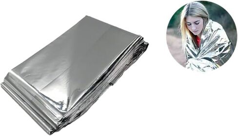 Emergency Blankets for Survival Blanket, Safe Emergency Mylar Thermal Blankets, Space Blanket Thermal Blanket Emergency Perfect for Outdoors, Hiking, Survival, Marathons or First Aid in Saudi Arabia