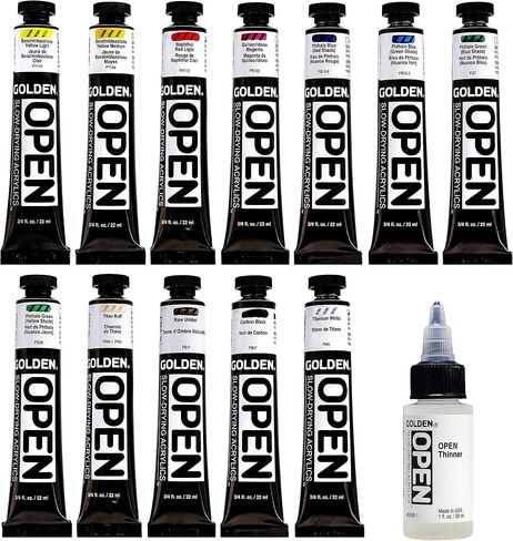 Golden Artist Colors, OPEN Slow-Drying Acrylics, 8-color Landscape Set in Kuwait