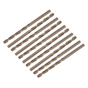 uxcell Metric Twist Drill Bit 3mm Drilling Dia HSS Cobalt Round Shank Spiral Drilling Bit Rotary Tool 10pcs
