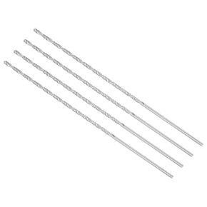 Extra Long Twist Drill Bits, 2.5mm Drill Bit Diameter 160mm Total Length, High Speed Steel Twist Drill Bit - (Applications: for Hardened Metal Woodwork Plastic Aluminum), 4-Pieces
