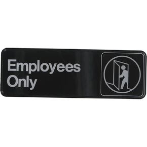 Hillman 841744 Employees Only Sign (3" X 9"), 3x9 inches