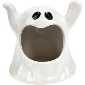 DECHOUS Ghost Candle Holder, Halloween Tea Light Candle Holder Ceramic Ghost Candle Stick Holder Halloween Decor Cute Ghost Votive Candleholder for Table Centerpiece