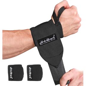 HiRui Elite 18" Weightlifting Wrist Wraps - Professional-Grade Ultimate Support & Comfort for Powerlifting Competition, CrossFit, Bodybuilding & Strength Training, Durable & Fully Adjustable in Kuwait