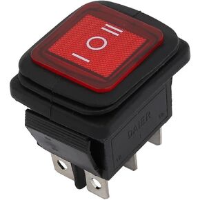 uxcell AC 250V/16A 125V/20A 6 Terminals ON/Off/ON DPDT Latching Waterproof Rocker Switch in Kuwait