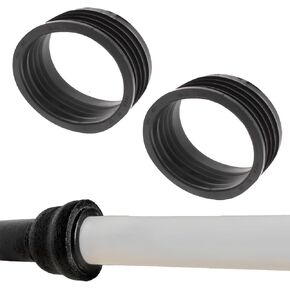 Fernco P44U-405 4-in. Service Weight Cast Iron Hub to 4-in. Sch. 40 PVC Compression Donut, 2-Pack