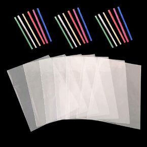 Cello Cellophane Treat Bags, 9.6 X 13.7 Inches Big OPP Clear Plastic Bags For Bakery, Popcorn, Cookies, Candies, Dessert with 6 Colors Twist Ties (80, 9.6 x 13.7)