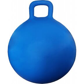 AppleRound Hippity Hoppity Jumping Ball with Ball Pump, 20in/50cm Diameter for Age 7-9, Kangaroo Bouncer, Space Hopper Ball with Handle for Children, Plain Color (Green)