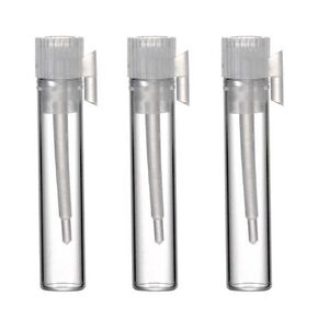 Grand Parfums 1ml Glass Perfume Sample Vials for Essential Oil Bottles (Vials/Caps) (25 Vials) Made in USA