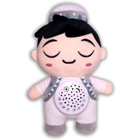 Dua Quran Pillow for Kids Baby Quran Player with Sounds-Children Educational Toys Player Talking Islamic Sleeping Comfort Eid Gift(Boy Eyes closed)