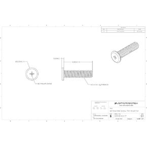 M2-0.4 X 8MM Machine Screw Zinc Plated Steel Thin Pan Head Phillips Drive (100 Pcs) - M20-80-M-Z-TP
