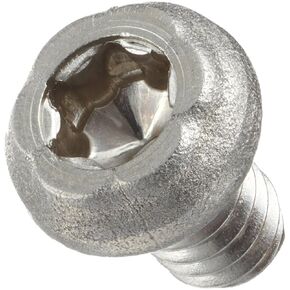Small Parts Stainless Steel Machine Screw, Plain Finish, Pan Head, Star Drive, 3/16" Length, #2-56 Threads (Pack of 100)