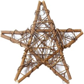 Amyzor Natural Grapevine Wreath Mesh Star Wreath DIY Craft Vines Base Grapevine Roll for Rustic Summer Fall Christmas Wreath Door Garland Home Wedding Party Decor Gift Hanging Decor Wreaths Supplies