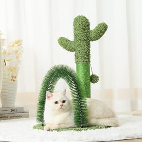 Mile High Life | Multi-Level Cat Tree Condo 58" for Large Cats | Hammock and Sisal Covered Scratching Post Tree for Kittens | Tall Cat Climbing Stand with Cute Hanging Ball & Toys for Play Houses