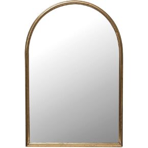 Creative Co-Op Arched Metal Framed Wall Mirror, Gold