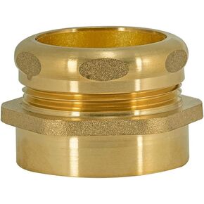 EZ-FLO Heavy-Duty Female Trap Adapter with Slip-Joint Nut and Compression Ring, 1-1/2 Inch FIP x 1-1/2 Inch OD Compression, Brass Plumbing Fitting, 35401