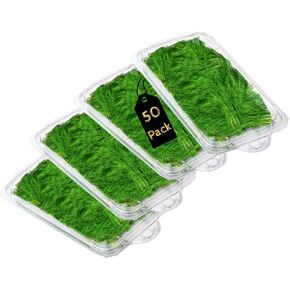 Smygoods Herbs Clamshell Containers, 0.5 oz, Pack of 50, Disposable