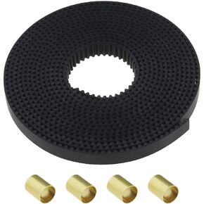 Create idea Open 2GT Timing Belt 2 Meters Compatible with Ender 3 / Ender 3 V2 / Ender 3 Pro/Ender 5 Series 3D Printer Pitch 2mm Width 6mm with 4PCS Brass Sleeves in Saudi Arabia