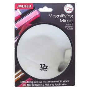 Swissco Mirror Magnifying 12X With Suction (3 Pack)