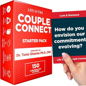 Life Sutra : Couple Connect - Fun Card Games for Couples - Couple Game for Date Night | Marriage Deeper Relationship Connection - 200 Topics Conversation Starters