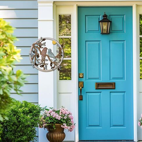 Pigort Ferrycle لوحة فنية جدارية خشبية للطيور على فرع الشجرة، صورة ظلية لجدار الطيور، ديكور فني جداري لغرفة المعيشة، الحديقة، غرفة النوم، المكتب، جدار المنزل، ديكور حفلات الانتقال لمنزل جديد (طائر) in Kuwait