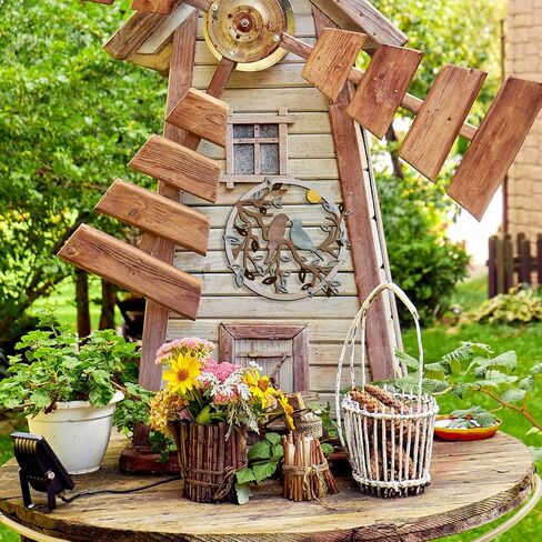 Pigort Ferrycle لوحة فنية جدارية خشبية للطيور على فرع الشجرة، صورة ظلية لجدار الطيور، ديكور فني جداري لغرفة المعيشة، الحديقة، غرفة النوم، المكتب، جدار المنزل، ديكور حفلات الانتقال لمنزل جديد (طائر) in Kuwait