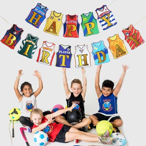 SMENGGIL Jungle Woodland Logging Themed Birthday Party Decoration Supplies Red Black Happy Birthday Sign Banner Paper Birthday Banner Bunting for Boys Girls Kids Babys Children's Birthday Decorations in Kuwait