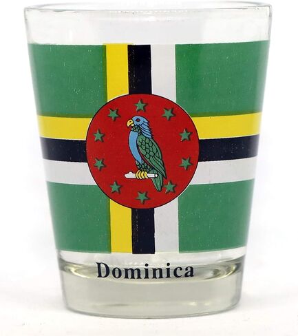 Dominica Flag Shot Glass in Saudi Arabia