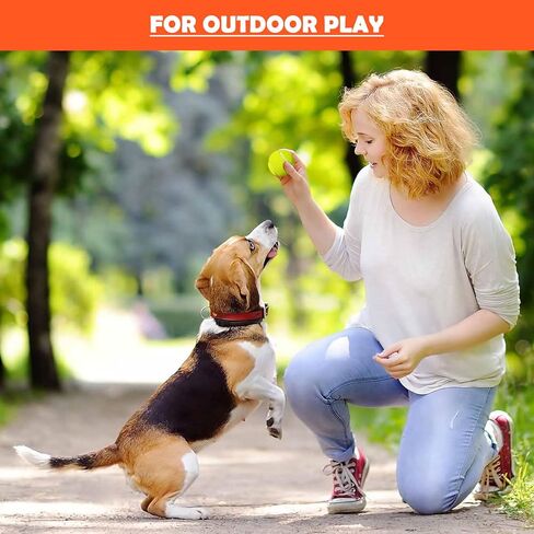 YEEGO DIRECT Dog Ball Thrower Launcher، قاذف كرة الكلب التلقائي للكلاب الصغيرة والمتوسطة مع 6 كرات صغيرة، ألعاب الكلاب التفاعلية كرة الحيوانات الأليفة في الأماكن المغلقة والخارجية (أخضر) in Kuwait