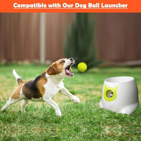 YEEGO DIRECT Dog Ball Thrower Launcher، قاذف كرة الكلب التلقائي للكلاب الصغيرة والمتوسطة مع 6 كرات صغيرة، ألعاب الكلاب التفاعلية كرة الحيوانات الأليفة في الأماكن المغلقة والخارجية (أخضر) in Kuwait