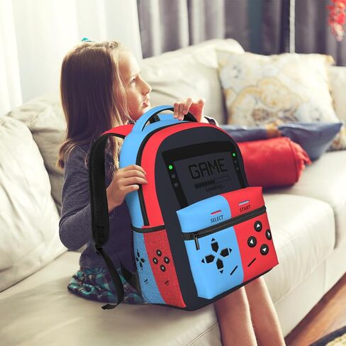 Gamer Backpack for Boys Gaming Laptop Backpack Game Daypack Travel School Bag Gift for Teens Game Lovers in Saudi Arabia
