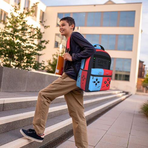 Gamer Backpack for Boys Gaming Laptop Backpack Game Daypack Travel School Bag Gift for Teens Game Lovers in Saudi Arabia