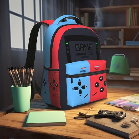 Gamer Backpack for Boys Gaming Laptop Backpack Game Daypack Travel School Bag Gift for Teens Game Lovers in Saudi Arabia