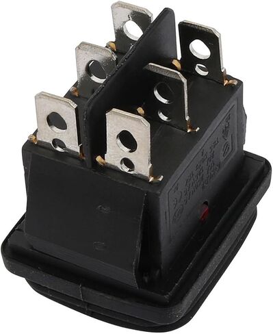 uxcell AC 250V/16A 125V/20A 6 Terminals ON/Off/ON DPDT Latching Waterproof Rocker Switch in Saudi Arabia