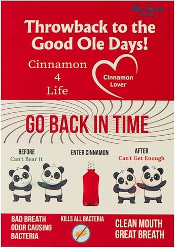 Lavoris Mouthwash Original Cinnamon 6 Pack 16.9 oz + 1 Custom Mc Give Away Postcard | Best Tasting Mouthwash | Best Mouthwash for Bad Breath | Mouth wash for Adults in Saudi Arabia
