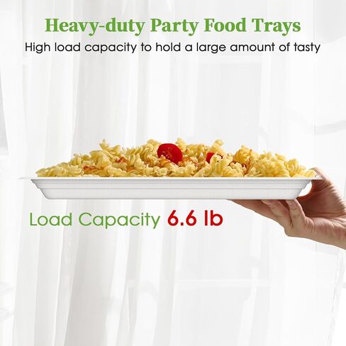 Ecolipak 50 Pack 14 Inch Disposable Food Trays Crawfish Trays, Compostable Large Paper Plates, Disposable Trays for Serving Food, BBQ, Seafood Boil Party Supplies, Thanksgiving, Christmas in Saudi Arabia