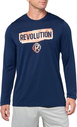 adidas Men's New England Revolution Long Sleeve Pre-Game T-Shirt in Saudi Arabia