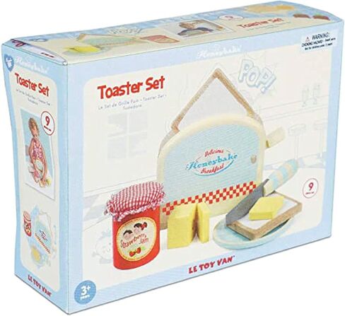Le Toy Van - Honeybake Premium Wooden Cafe Machine Set - Pretend Kitchen and Cafe Play Toy Set | Kids Role Play Toy Kitchen Accessories (TV299), Small in Kuwait