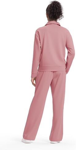 Women's Matching Set Outfits 2 Pieces Travel Clothes Tracksuits Sweat Suits Fall Fashion with 4 Pockets in Saudi Arabia