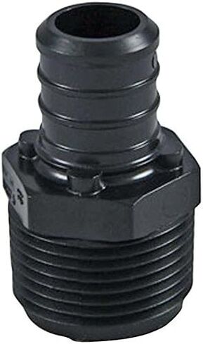 SharkBite 1/2 x 1/2 Inch MNPT Poly Crimp Adapter, Pack of 5, PEX Pipe, PE-RT, UP120A5 in Saudi Arabia