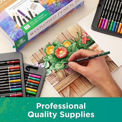 Norberg & Linden Colored Pencils for Adult Coloring, Premium 72 Color Pencils, Soft Core Coloring Set, Art Craft Supplies Gift for Kids and Beginners in Kuwait