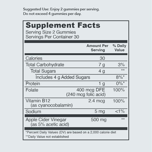 البروتينات الحيوية، علكات خل التفاح، 60 قطعة in Kuwait