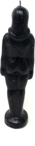 Vrinda® Unique Decorative Candle Lady – Rituals, Magic, Home Decor, Room Decor, Halloween, Spell Casting - Handcrafted Unscented Candle Sculpture for Healing & Aromatherapy – Approx. 7" (Black) in Saudi Arabia