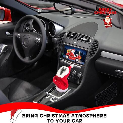 إكسسوارات السيارات ديكورات ناقل الحركة - هدايا عيد الحب اللطيفة لها، فكرة هدايا عيد الميلاد للرجال والنساء بقلنسوة صغيرة لغطاء مقبض ناقل الحركة للدليل التلقائي، أدوات للزوج الصديق in Kuwait